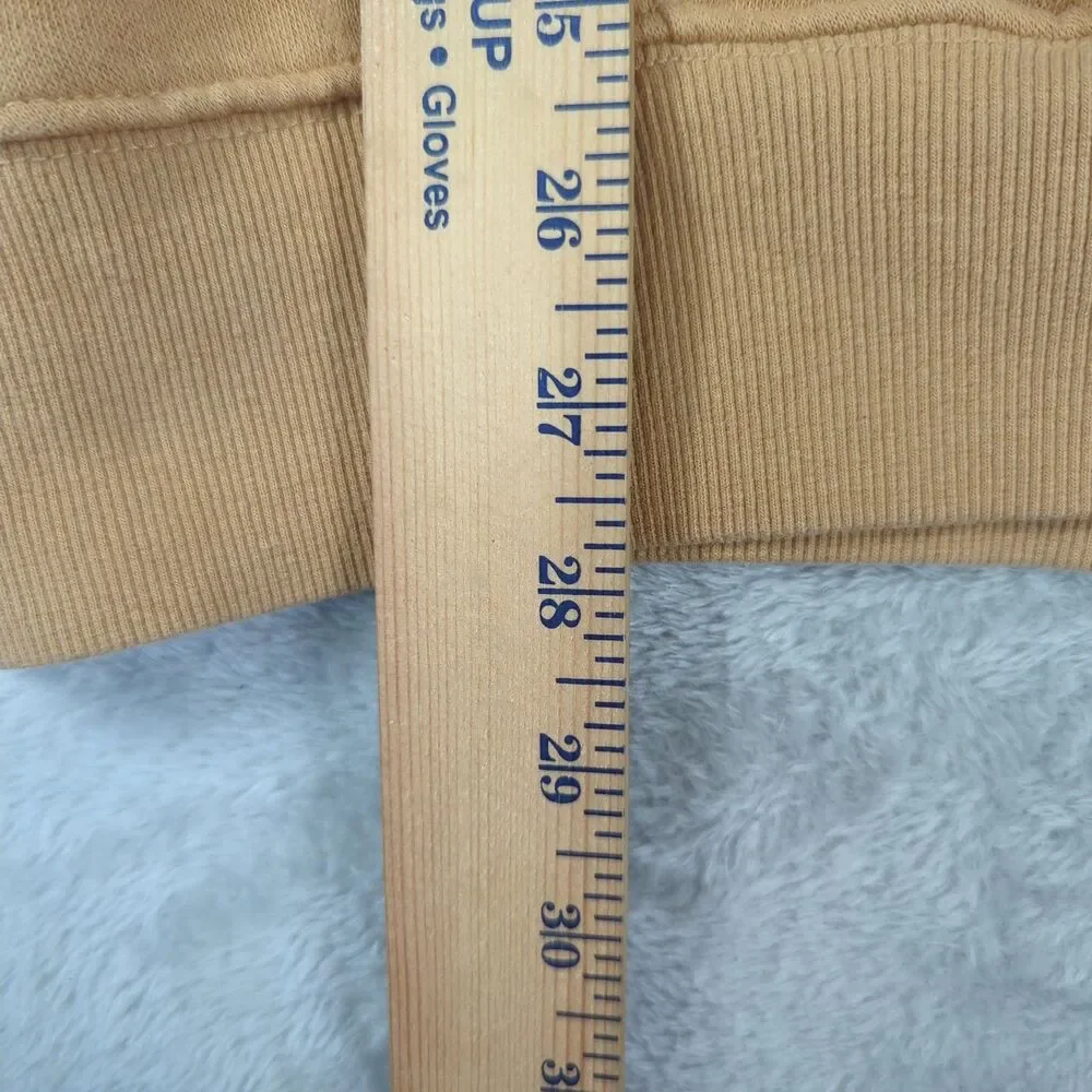 The North Face Men XL Tan Globe Never Stop Exploring Pullover Hoodie Sweatshirt